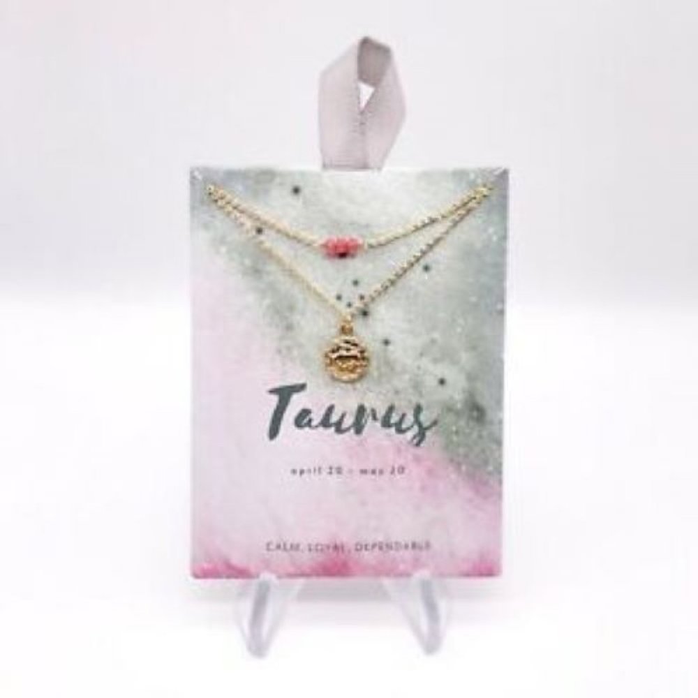 Zodiac Taurus Mini Pendant Necklace Set